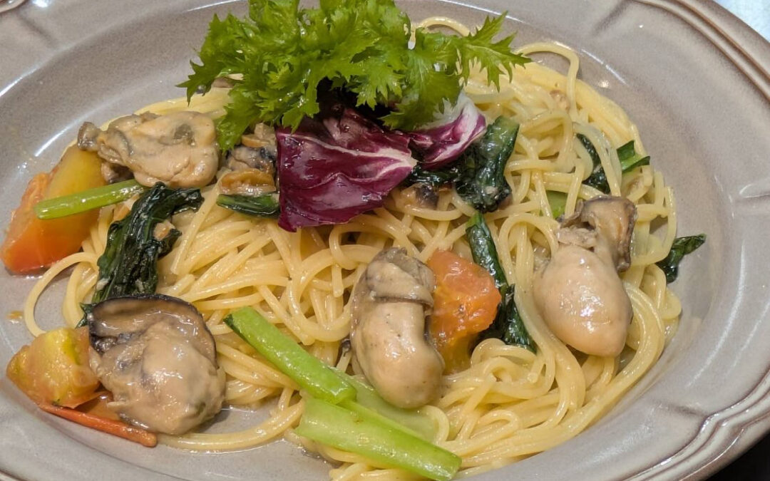 冬の旬の食材を使ったペペロンチーノ作りました！⛄️❄️